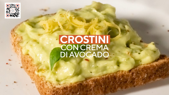 Crostini con crema di avocado