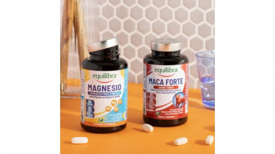 Equilibra
Kit integratori:
Maca Forte (90 cps)
e Magnesio (90 cps)