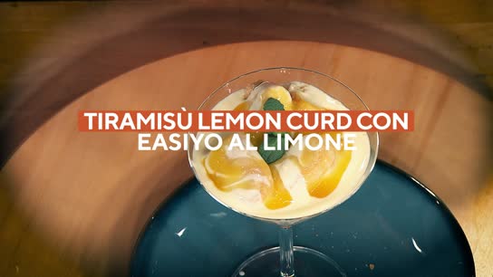 Tiramisù lemon curd con EasiYo al limone